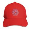 Geometrische mehrfarbige Würfel Baseballkappe Golfhut Baseballkappe Wilde Ballkappe Neu im Hut Junge Damen