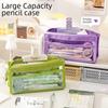 Large Capacity Transparent Pencil Case Student Fashion Internet Celebrity Style Stationery Bag Japanese Style School Supplies