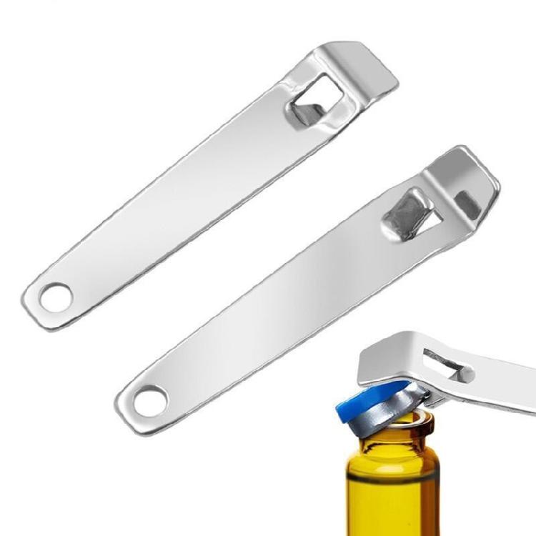 20pcs Stainless Steel Miniature Bottle Openers Safe Rounded Edges for Comfortable Grip Efficient Opening Device