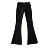 2024 Early Autumn Low-Waisted Slim Fit Flare Jeans for Women with Washed Frayed Hem.