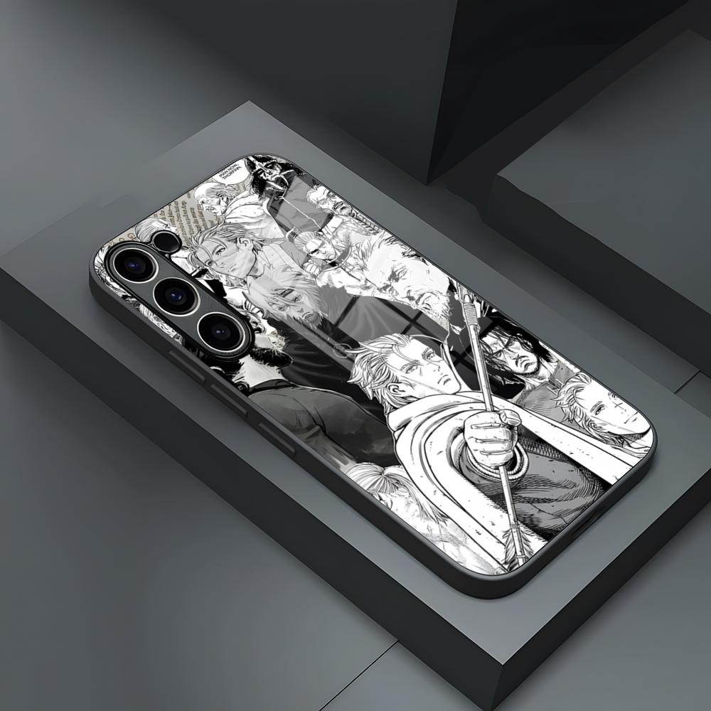 

Thorfinn V-Vinland Saga Comics Phone Case For S25 Ultra Samsung S23 S24 Fe S22 S20 S21 Plus A54 A34 A53 A16 Glass Cover Samsung s24