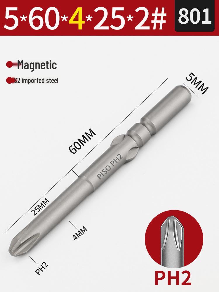 Imported S2 Steel 5mm Magnetic Electric Screwdriver Bits (801/800), 101-Piece Set