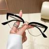 Retro Cat Eye Presbyopia Glasses Fashion Metal Half Frame Anti-blue Light HD Reading Glasses Women's Eyepieces Men's Goggles