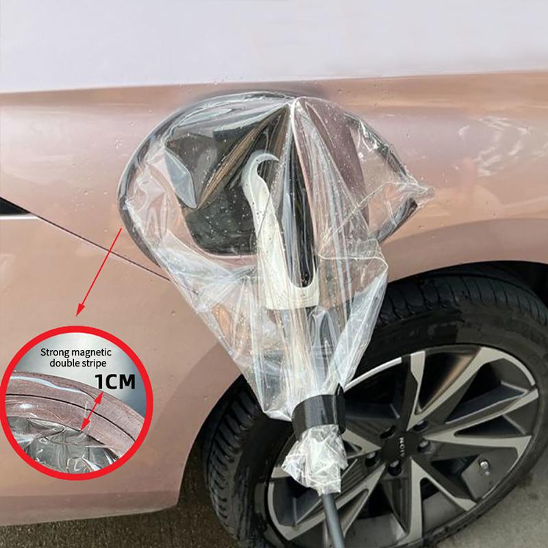 1PCS Car Charging Port Cover Charging Port Rain Cover Magnetic Adhesion Car Charging Port Outdoor Car Charging Accessories