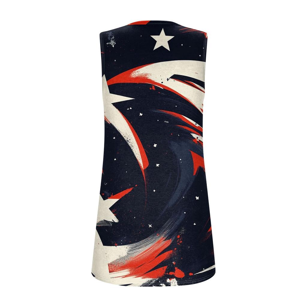 Dámský módní plisovaný top s potiskem a čtvercovým výstřihem