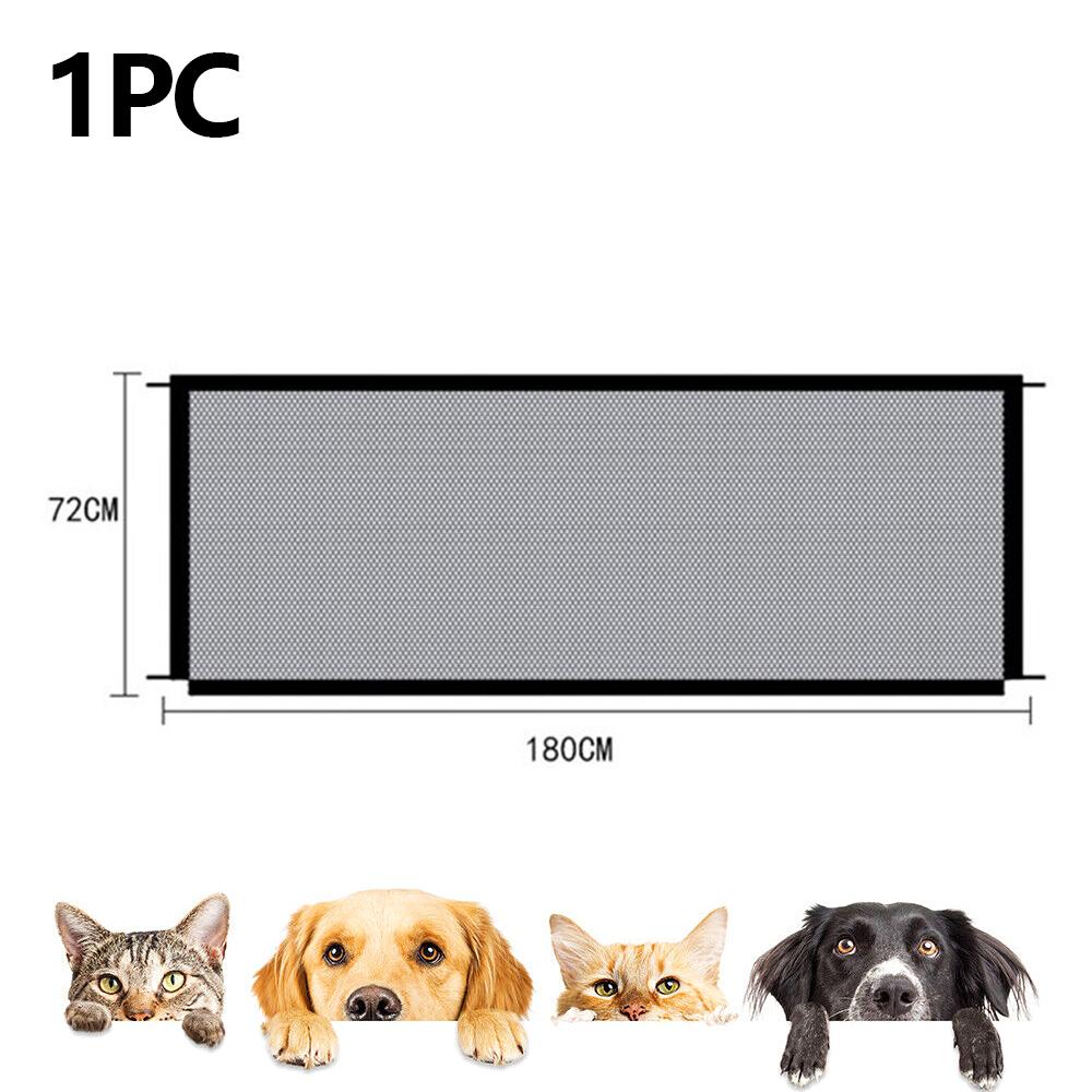 Pet Dog Barrier Fences Pet Isolated Network Folding Breathable Mesh Play Dog Safety Fence for Stairs Doorways Indoor and Outdoor
