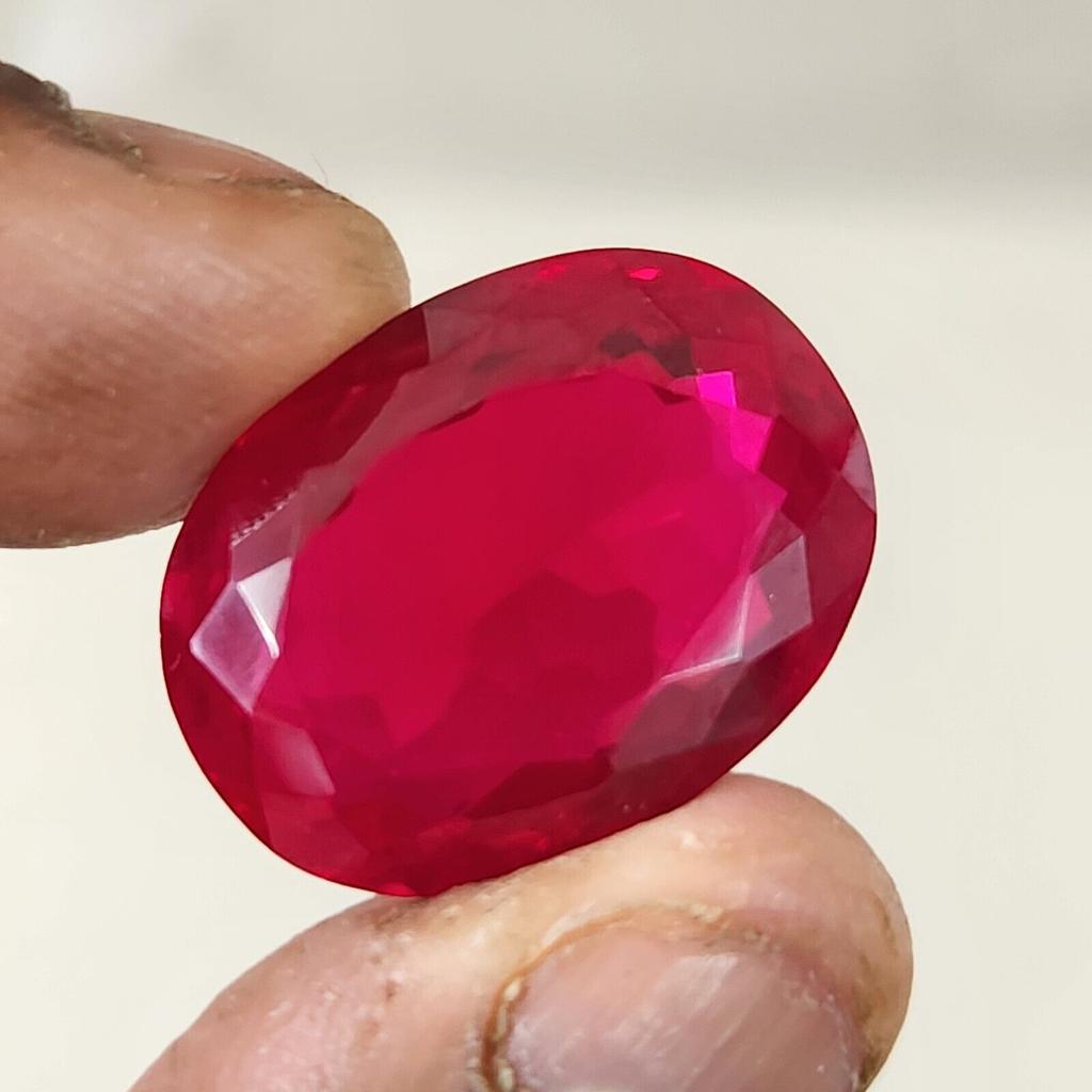 53.70 Ct Heated CERTIFIED Red Ruby Stunning  Shape Oval  Loose Gemstone