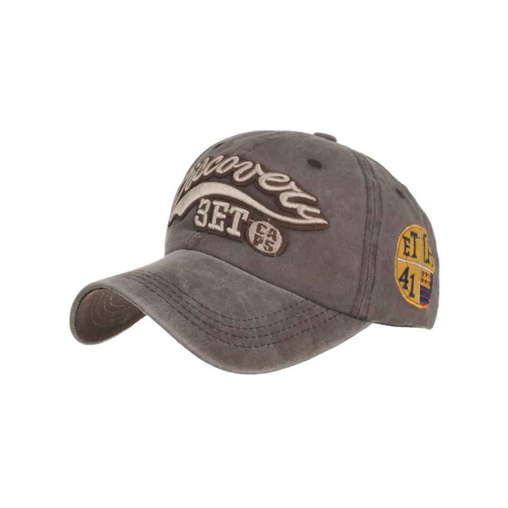 

Весенне-летний новый продукт из стираного хлопка с вышитыми буквами бейсболка кепка солнцезащитная шляпа