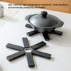 Easy To Wipe ABS Foldable Placemat Heat Insulation Smooth Bowl Coaster Fashion Flexible Insulation Pad Kitchen