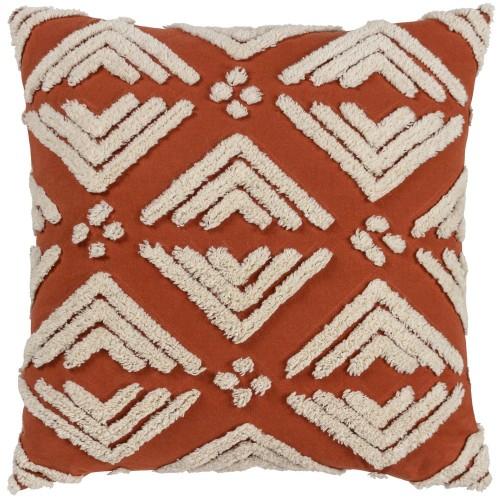 Yard Taya Tufted Cushion Cover 50cm x marron