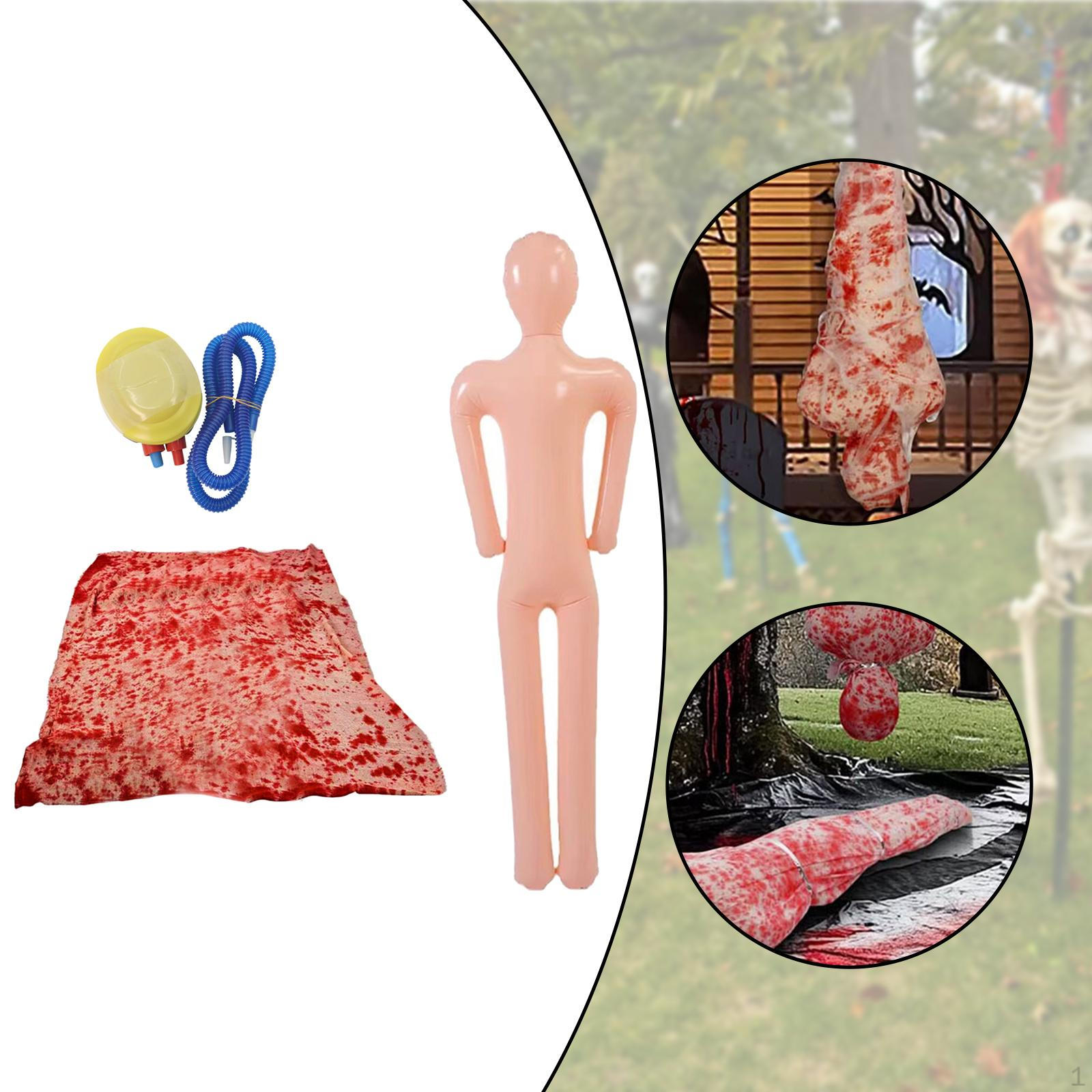 

Хэллоуин Реквизит Декорация Труп Надувной Манекен Декор Жуткий Лежащий Труп Style B