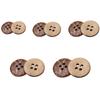 2 Hole Handmade Buttons 50 Natural Coconut Shell Buttons Clothing Jacket High-quality DIY Sewing Decoration 5 Colors Optional