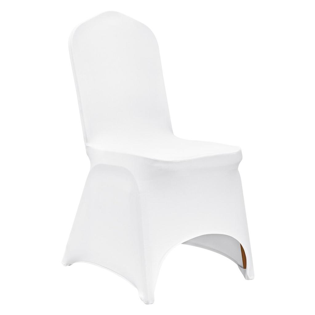 50pcs Chair Cover Wedding Spandex White Chair Covers Stretch Fabric Removable Washable Protective Slipcovers for Weddings Banquets