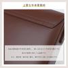 MFFOR Shoulder Bag Genuine Leather Womens Compact Comes 2 Straps 450g Lightweight Can Fit Long Wallet High-Quality Appearance