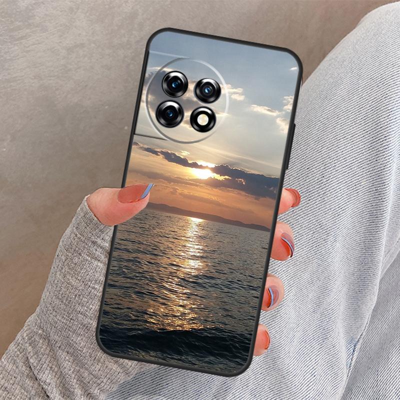 Summer Beach Sunset On Sea Cover For OnePlus 13R 13 12 12R 11 10 Pro 8T 10T OnePlus Nord 4 CE 2 3 Lite N10 N20 N30 Case