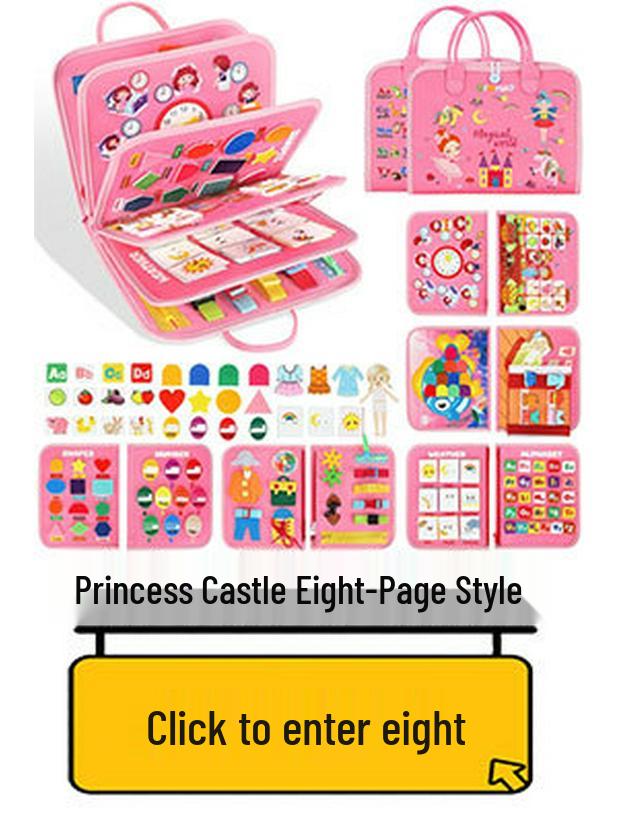 Montessori Felt Busy Board: Early Education Puzzle & Learning Aid for Kids