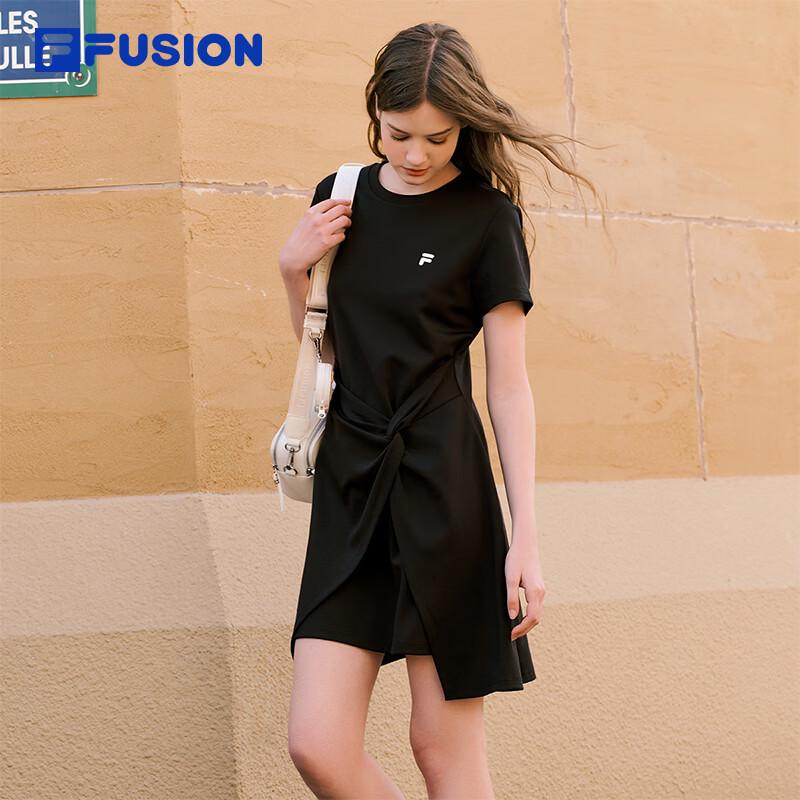 FILA Women's Irregular Design Knit T-Shirt Dress