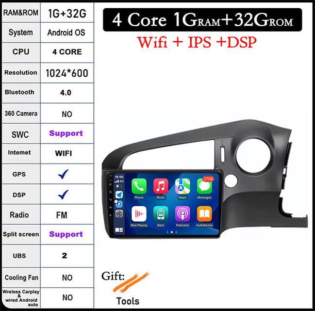 

9 lnch Android 14 для Honda Stream 2 2006-2014 автомобильный радиоприемник мультимедиа видеоплеер 4G GPS Carplay Автомагнитола стерео