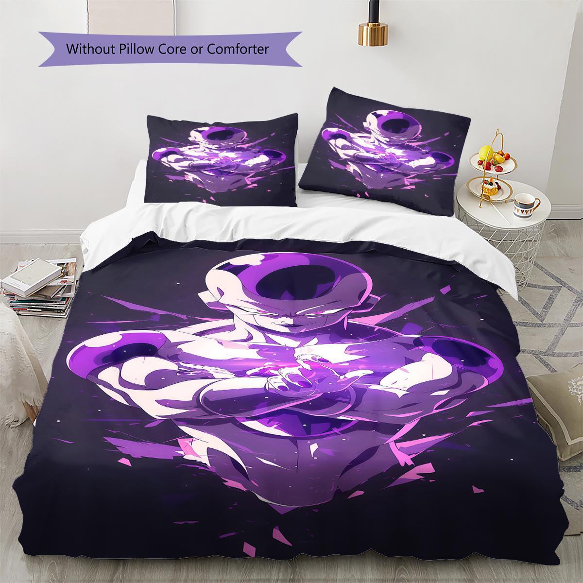 

Frieza Pattern Bedding,Quilt Set Quilt Cover Pillowcase Home Birthday Gift (1 * duvet cover + 2 * pillowcase, without core) 135x200cm