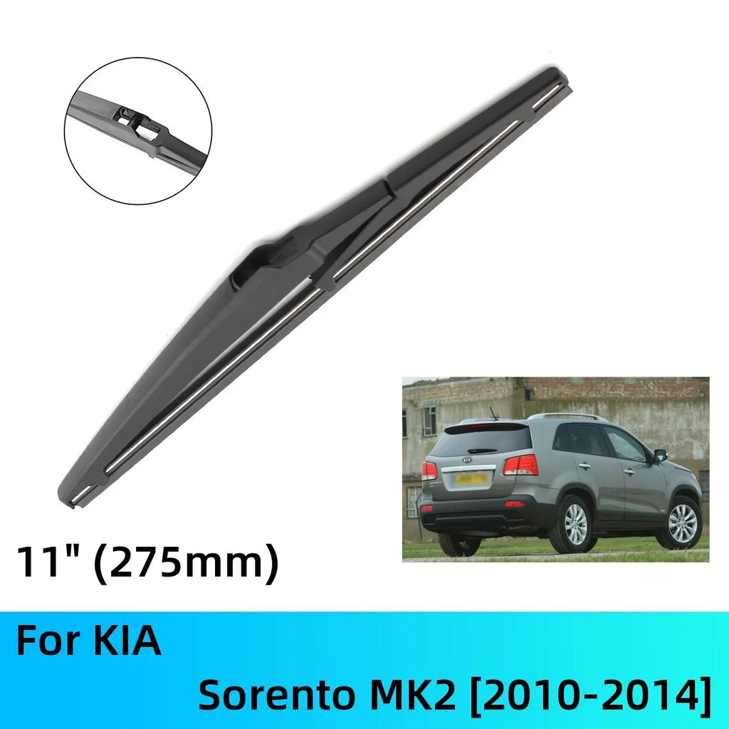 For KIA Sorento MK2 Front Rear Wiper Blades Brushes Cutter Accessories J U Hook 2010-2014 2010 2011 2012 2013 2014
