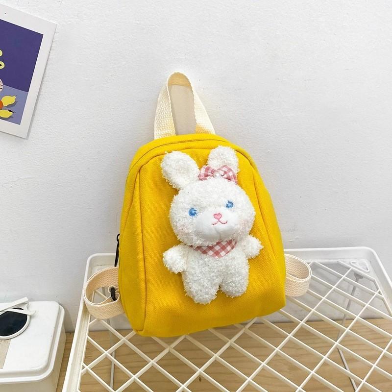 Adorable Korean Style Cartoon Bunny Children's Backpack Cute Lightweight Canvas Bag