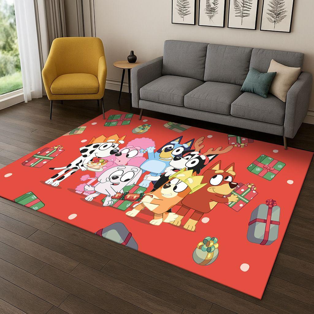 Classic B-Blueys Cartoon Dog Carpet Rug for Bedroom Living Room Sofa Home Decor,kids Play Game Area Rug Non-slip Floor Mat Gift