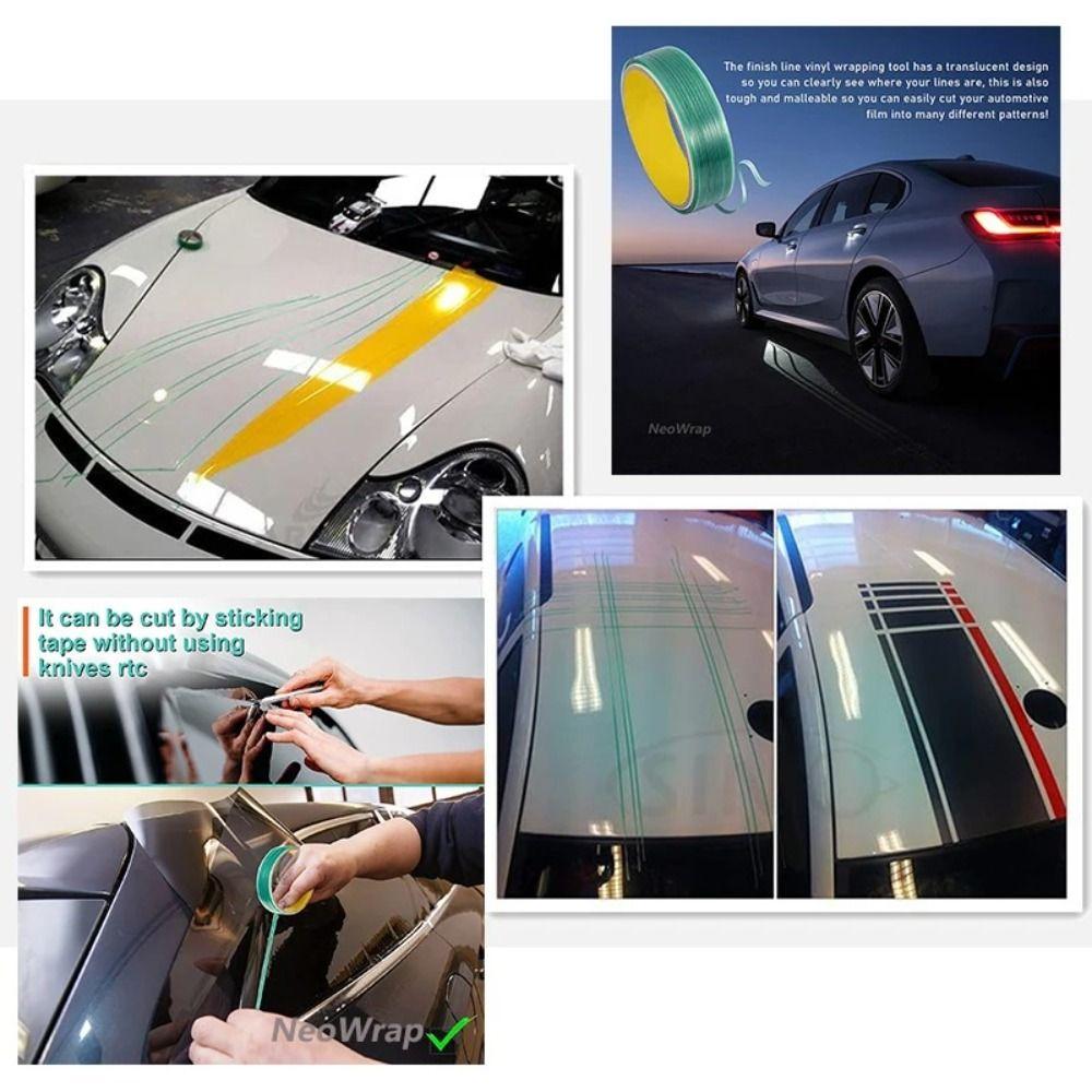 Green Vinyl Wrap Cutting Tape 5m/10m Knifeless Tape Durable Edge Detailer Tape