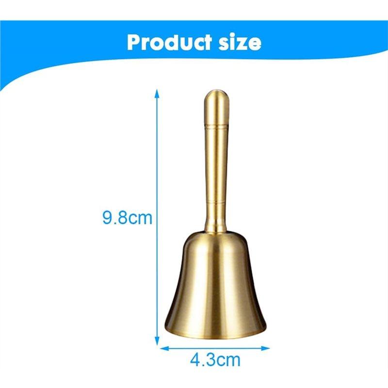 HHO-Handglocke Klassisch Für Schule, Kirche, Weihnachten - Multifunktionale Laute Essensglocke, Tischglocke, Empfangsglocke