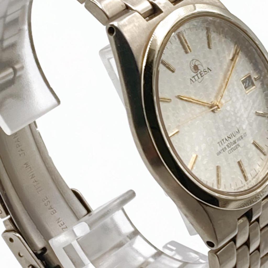 Used CITIZEN ATTESA Men's Watch Quartz Operation Titanium 419