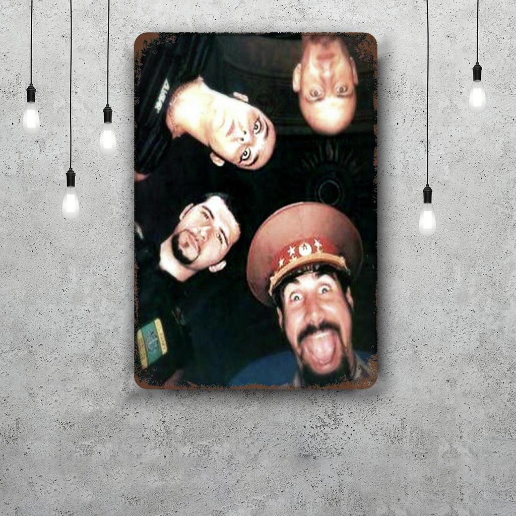 System of a Down Band Funny Bar Metal Sign Retro Plaque Sign Alcohol Drinker Pub Club Man Cave Kitchen Wall Decoration