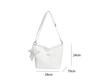 Korean Style Sweet Polka Dot Women's Versatile Shoulder Bag with Lace Trim