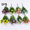 Outdoor Artificial Daisies Flowers Fake Flowers for Indoor UV Resistant Waterproof Realistic Faux Flower Bouquets Outside Hanging Plants Garden Porch