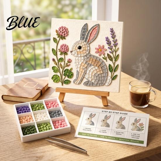 Handmade Home Decor Projects Garden Woodland Mosaic Art Kit DIY Animal Tile Craft Artistic Gift Ideas Beginner Friendly Crafting Project for Adults,