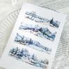30 мм*2 м Эстетичные ПЭТ-ленты Горы Моря DIY Скрапбукинг Коллаж Дневник Декор Фотоальбом Творческие Канцелярские Ленты