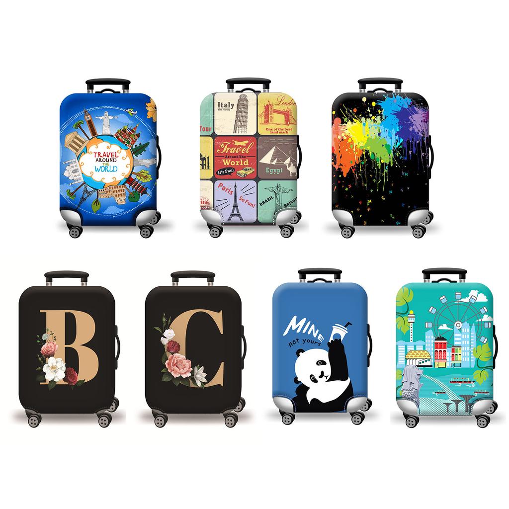 Elastic Suitcase Cover Dust-proof Protective Sleeve for 18-32 Inch Suitcase Protector Thickened Spandex Suitcase Covers