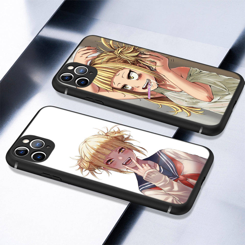 DT3 Hero Academia Toga Case for iPhone 16 15 Plus 14 13 12 11 Pro 8 7 6S 6 SE 5S X XR XS Max Realme C30 C33 C31 9I Huawei P30 Black Soft Cover