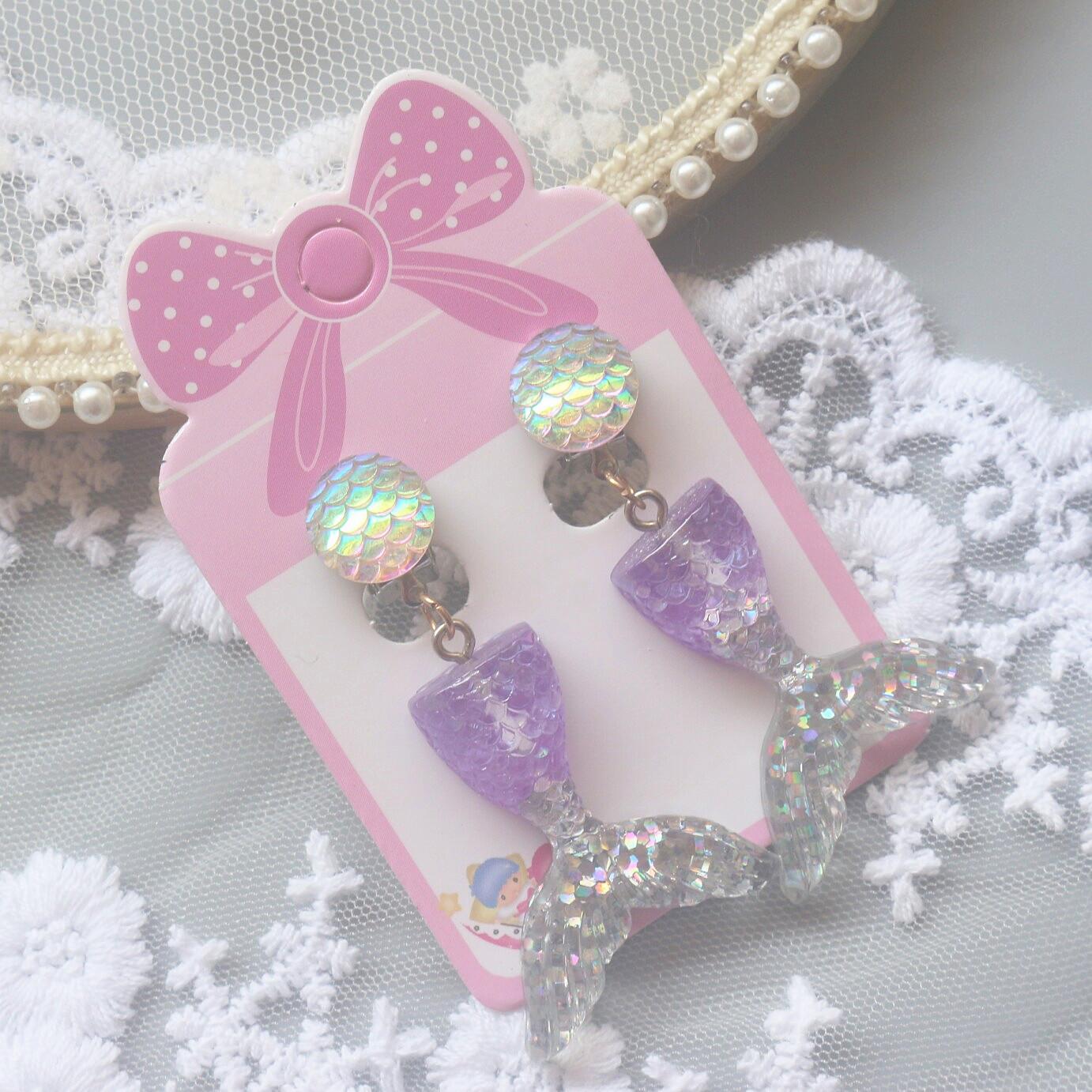 

Смола мультфильм рыбий хвост в форме ракушки зажимы для ушей детские поддельные серьги серьги-подвески серьги для девочек детские украшения для прицепки