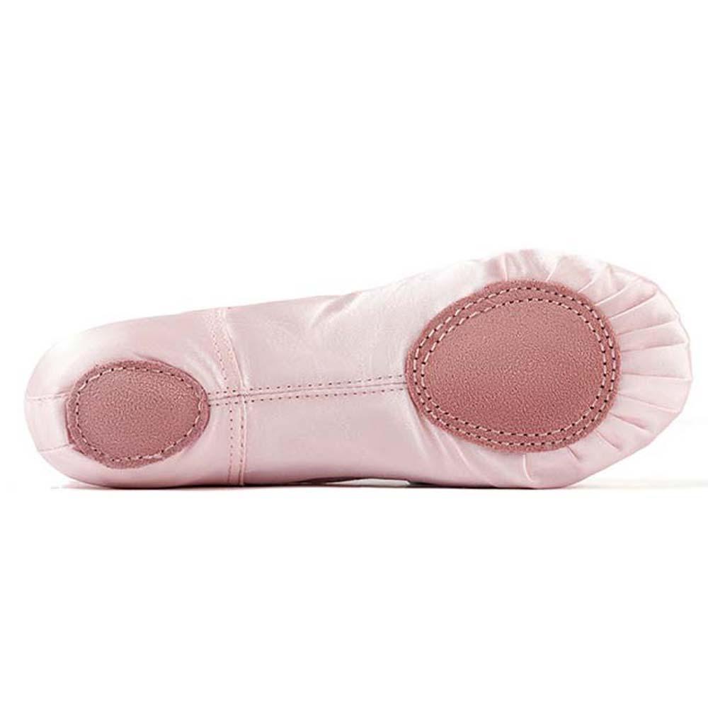 PU Leather Ballet Shoes for Girls Flat Sole Stain Dance Slippers Soft Pointe Shoes  Women