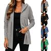 Sweatshirt à capuche décontracté de couleur pour femme, à enfiler, pour un usage quotidien
