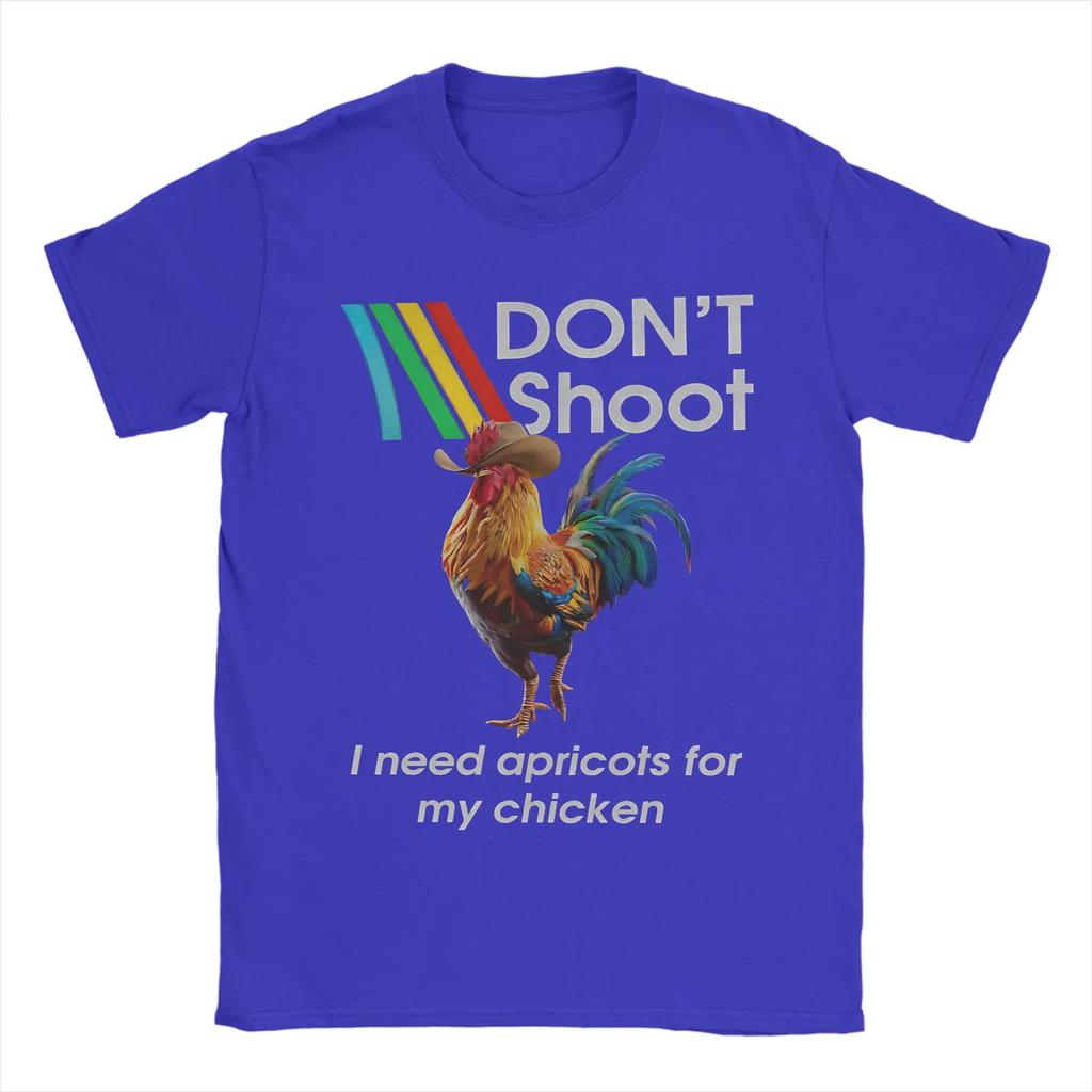 Don' Shoot Game Arc Raiders Rooster  T-Shirts Men  Vintage Cotton Tees Round Neck Short Sleeve T Shirts Adult Clothing