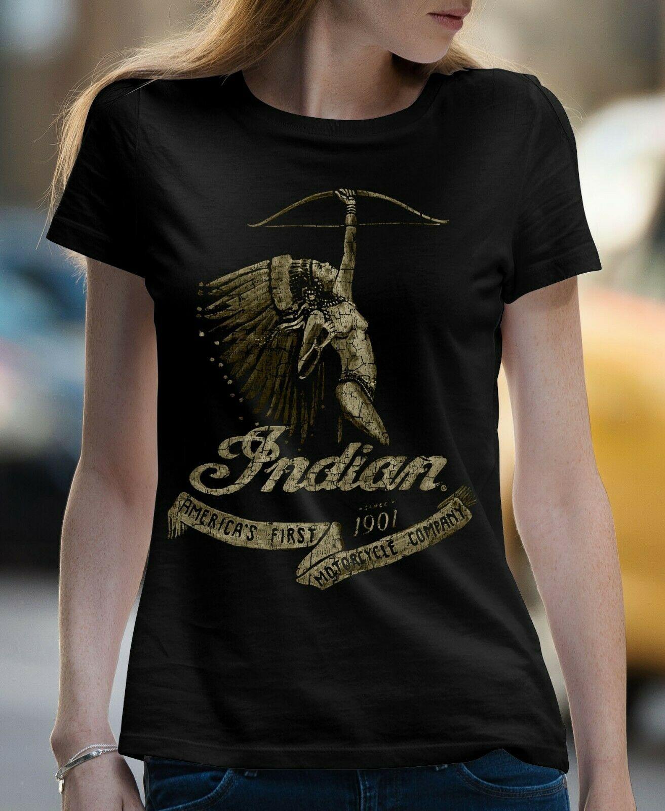 

Американская индейская мотоциклетная футболка унисекс Us Custom Retro Legends Never Die Tee