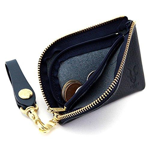 AGILITY Affa "Arjan" Coin Case, Card Case, Coin Purse, L-shaped Zipper, Compact, Genuine Leather