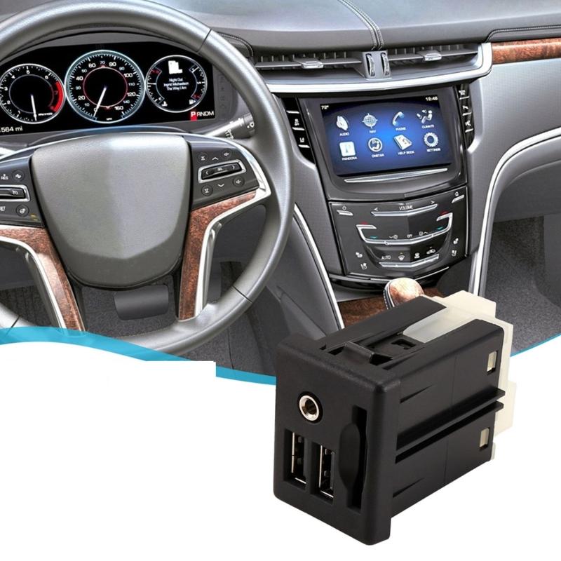 USB Port Jacks Card Interface 13581213 13599454 13581210 for ATS Center Console Auxiliary Jacks Replacement