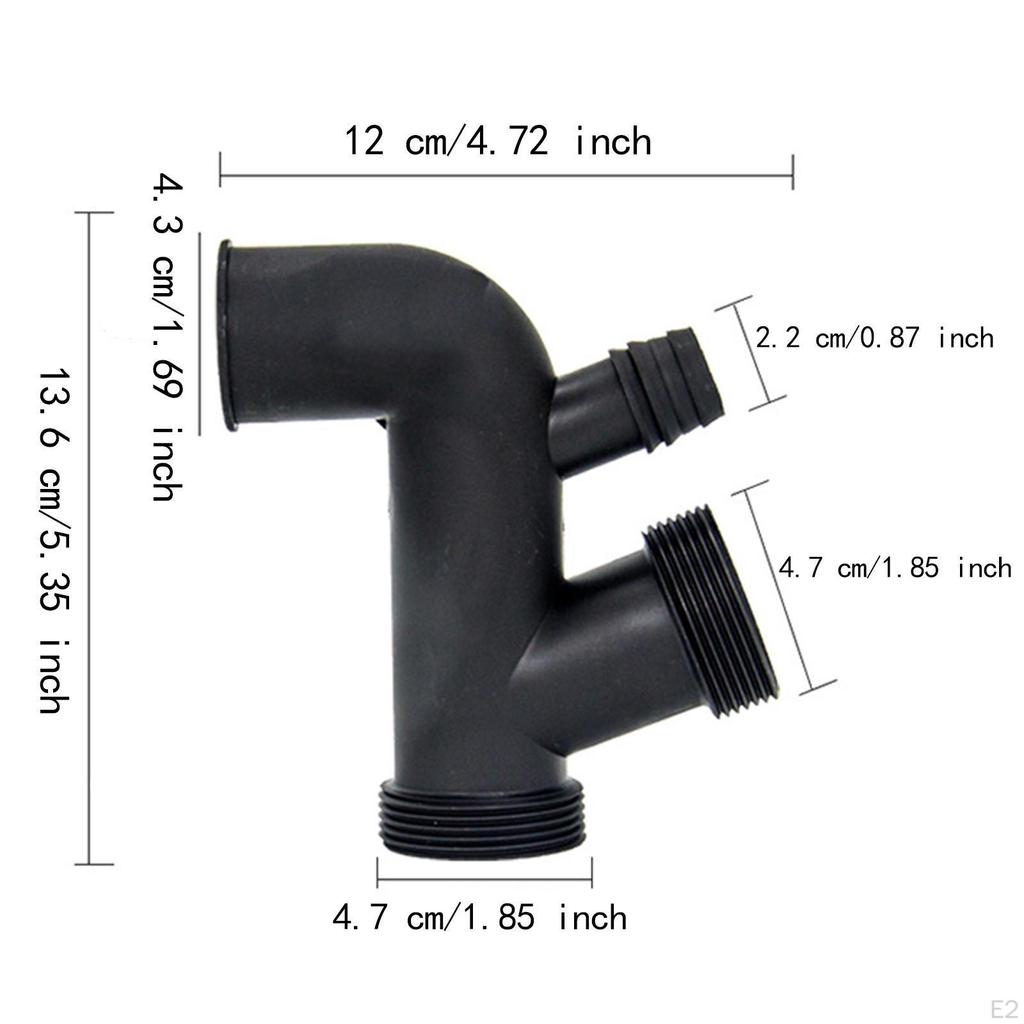 Garbage Disposal Pipe Drain Overflow Fitting 3 Way Sink Multipurpose Connector Tube Hose