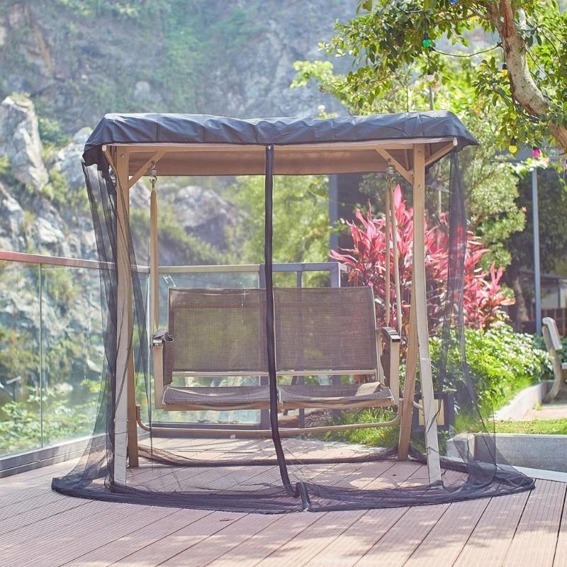 Portable Swing Garden Mosquitoes Net Suitable for Outdoor Camping Hiking Travel Easy Setups Polyester Tear Resistant