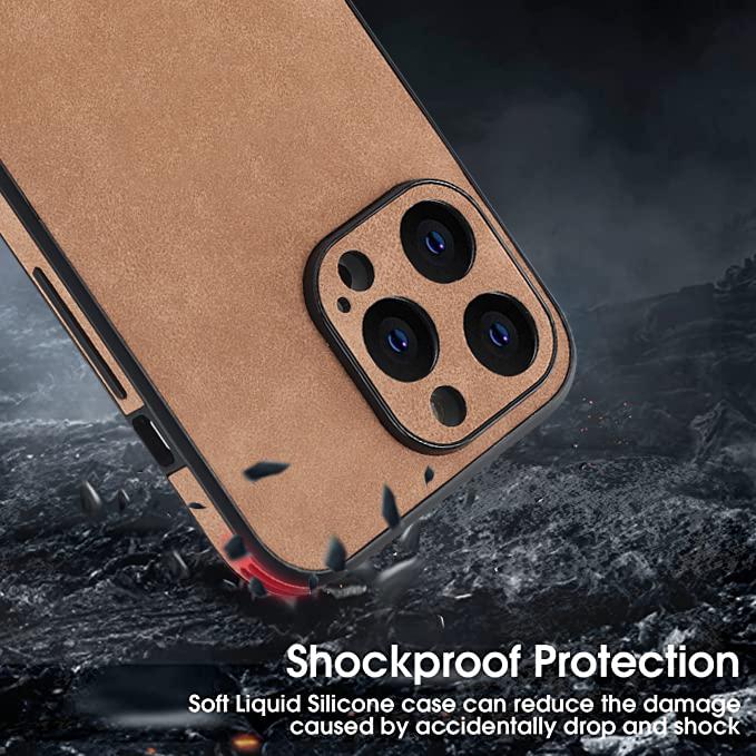 Shockproof Vintage Leather Case for iPhone 16 15 14 13 12 Mini 11 Pro X XR XS Max Plus i Phone 14 Soft Silicon Matte Cover Funda