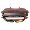Men's Retro Crazy Horse Leather Crossbody Briefcase - Large Capacity Genuine Cowhide Handbag