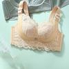Lace Gathering Bra Women's Adjustable Bra Without Underwire Top Support Anti-sagging Breast Retraction Large-sized Underwear