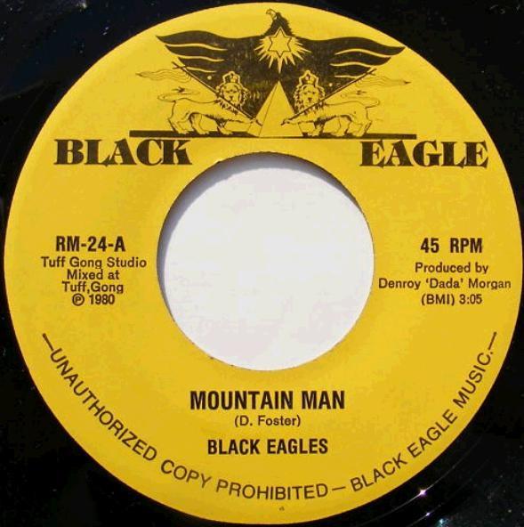 

7-дюймовая пластинка BLACK EAGLES Mountain Man RM24 Black Eagle 1980 US Reggae Ska Dub Б/у