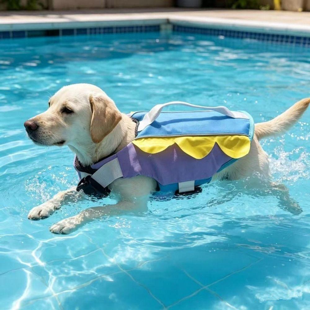Enhanced Buoyancy Pet Life Vest Breathable Dog Flotation Vest Dog Life Jacket Swimming